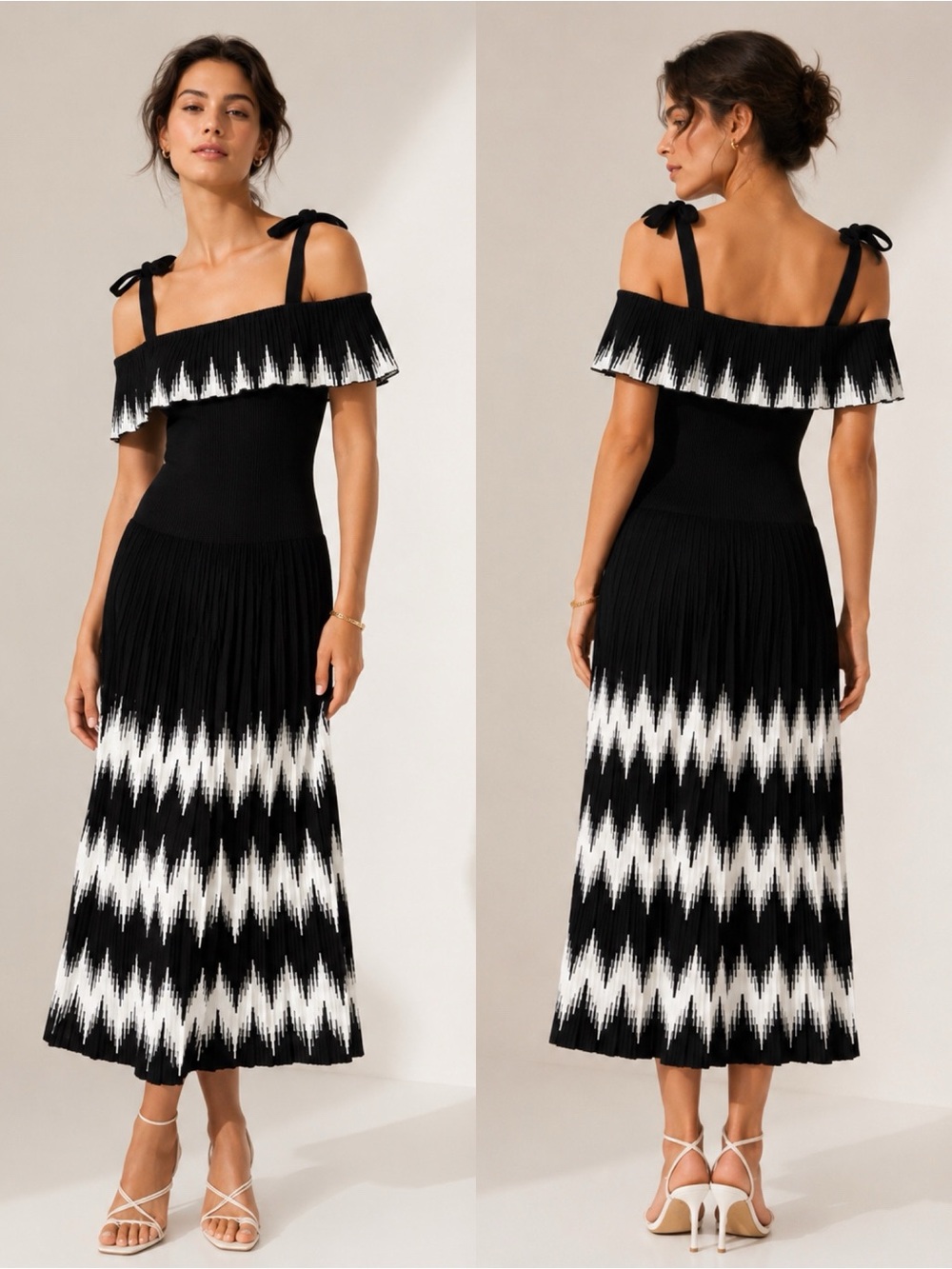 Maje NWT Rosier Knit Black Sleeveless Midi Dress Sz 1 US S IT 40